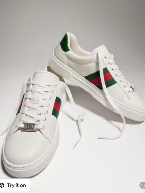 AUTH Gucci Ace Sneaker With Web Women’s 38
